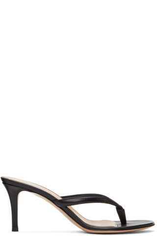 Black Calypso 70 Heeled Sandals | SSENSE