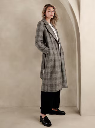 Tie-Waist Wrap Coat | Banana Republic Factory