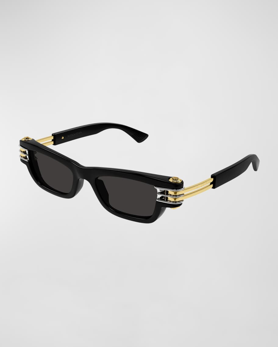 Bolt Plastic Rectangle Sunglasses | Neiman Marcus