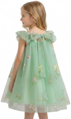 NNJXD Flower Girl's Wedding Dress Lace Sleeveless Tulle Summer Vintage Dresses | Amazon (US)