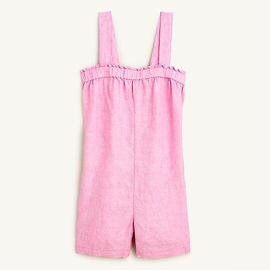 Relaxed linen romper | J.Crew US