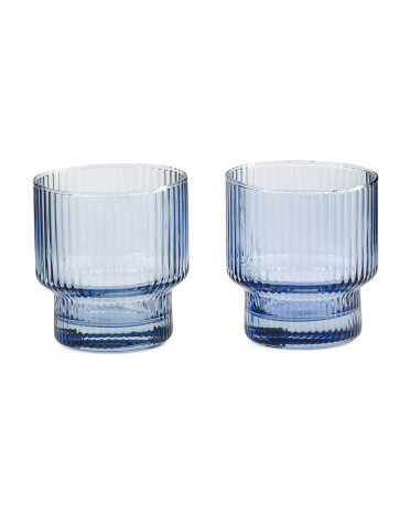 Set Of 2 Optic Double Old Fashioned Glasses | Marshalls
