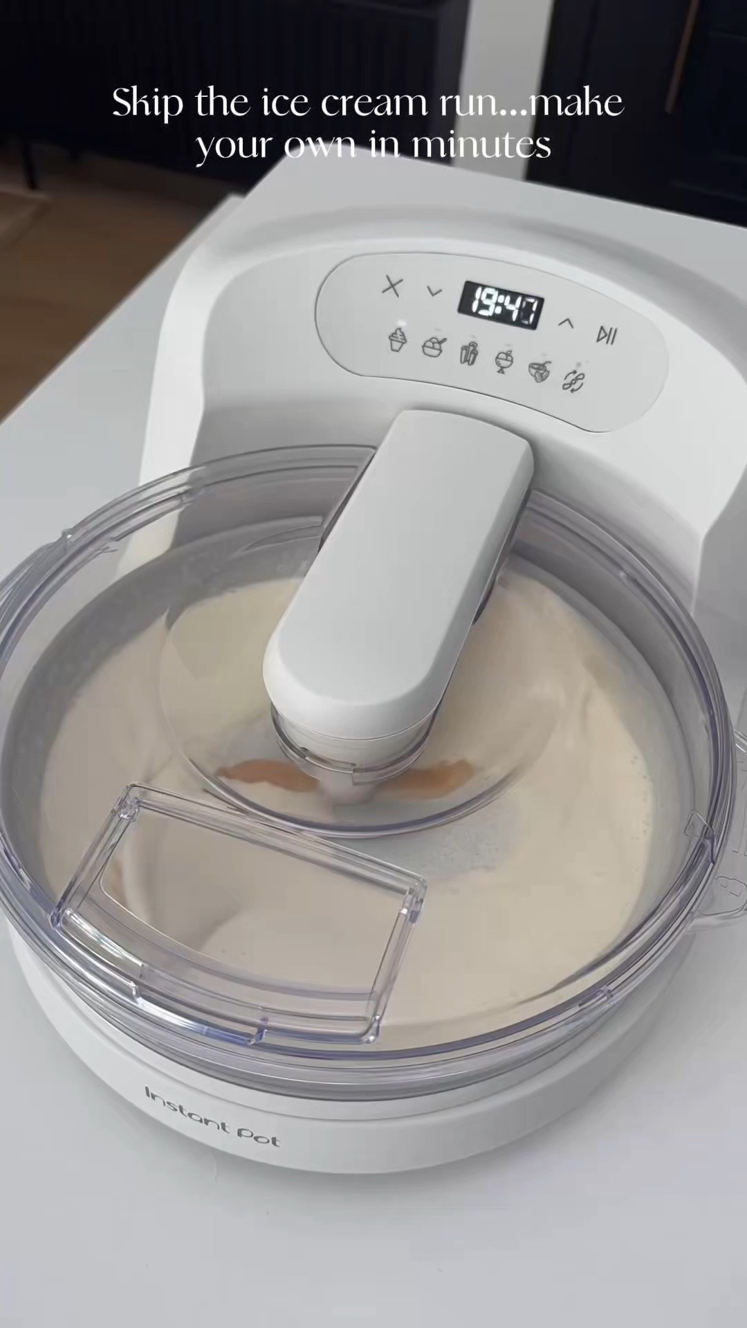 Comment ICE CREAM and I’ll send you the link! 🍦 This makes homemade ice cream, gelato, sorbet, soft serve and more in 20 minutes or less with no pre-freezing required. Add your favorite mix-ins and you basically have an ice cream shop at home!

#amazonfinds #kitchengadgets #icecream #amazonmusthaves #homefinds