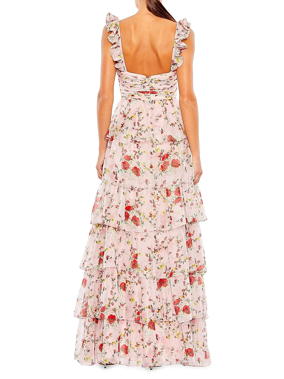Floral Tiered Gown | Saks Fifth Avenue