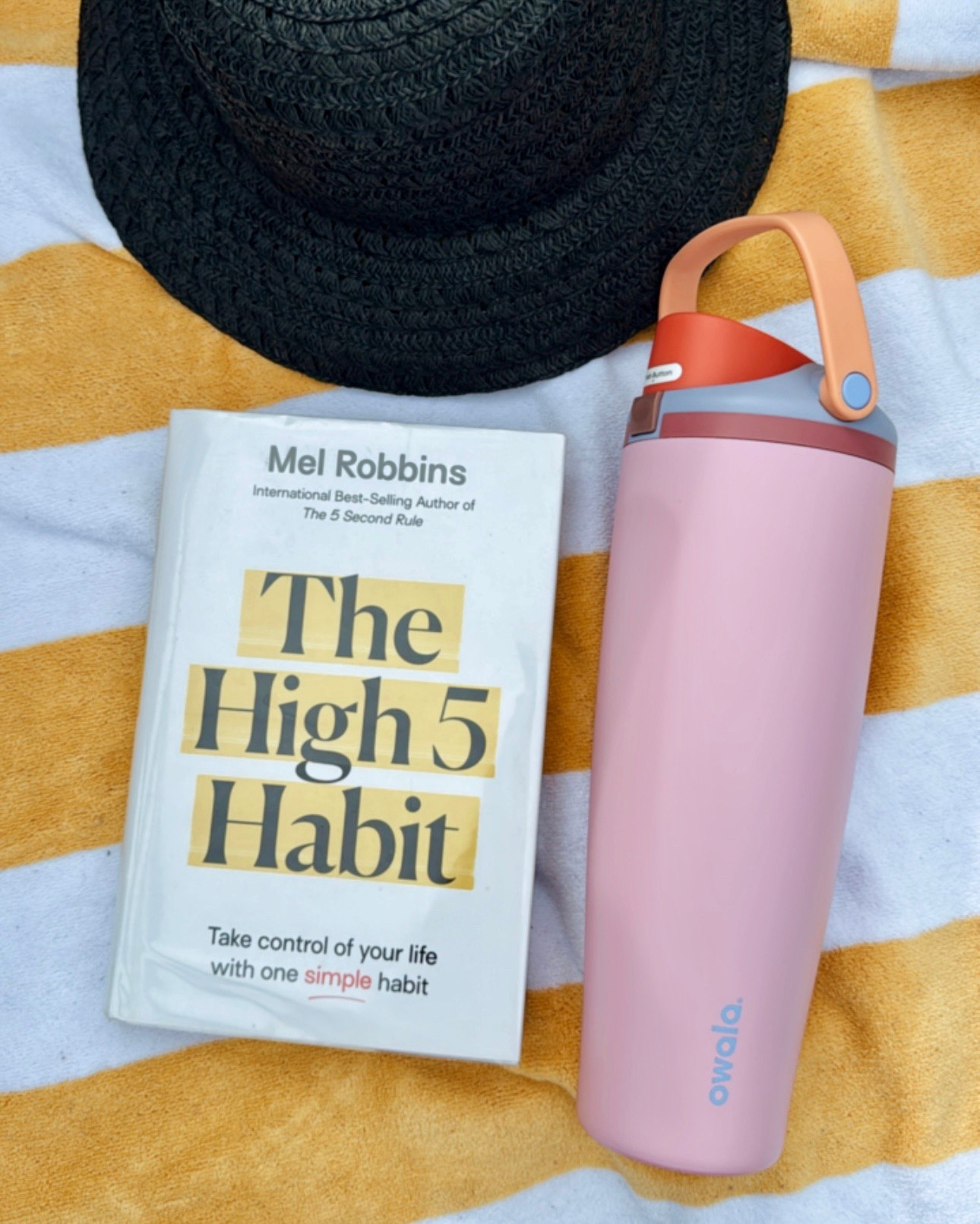 Boat necessities: hydration, a good book & sun protection. 
Owala 40oz stainless steel tumbler 
The High 5 Habit by Mel Robbins 
Liquid I. V. Flavor: Golden Cherry
Beach Towel: I have last year’s color, but these towels are so good! 

#LTKHome #LTKSwim #LTKActive