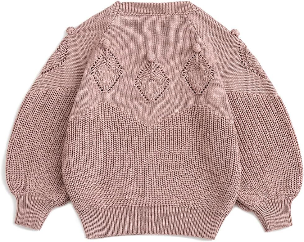 Simplee kids Baby Pullover Sweater Heart Knit Sweater Coat for Autumn Fall and Winter 3M-3T | Amazon (US)