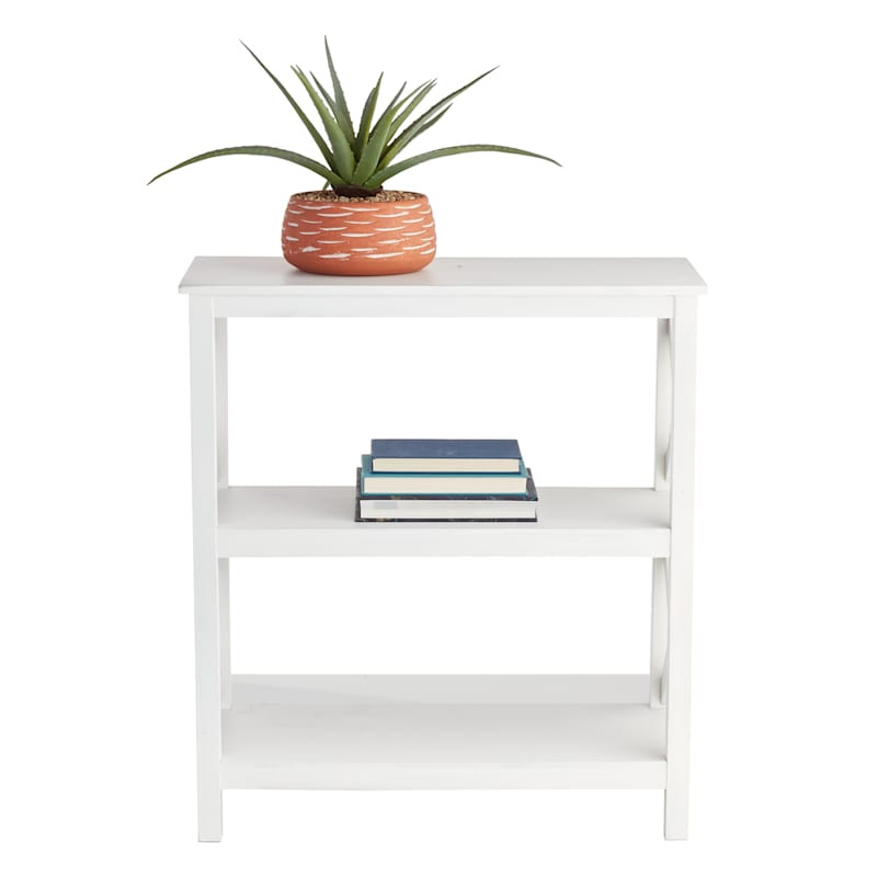 Providence Xavier 3-Tier Bookshelf, White | At Home