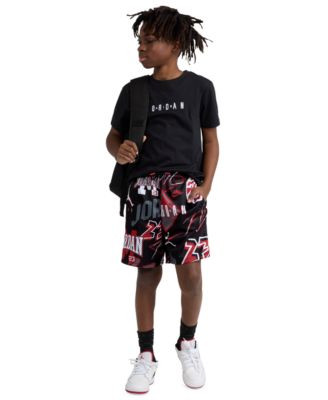 Boys' 8-18 Dynasty Printed Elastic Waist Shorts | Macy's