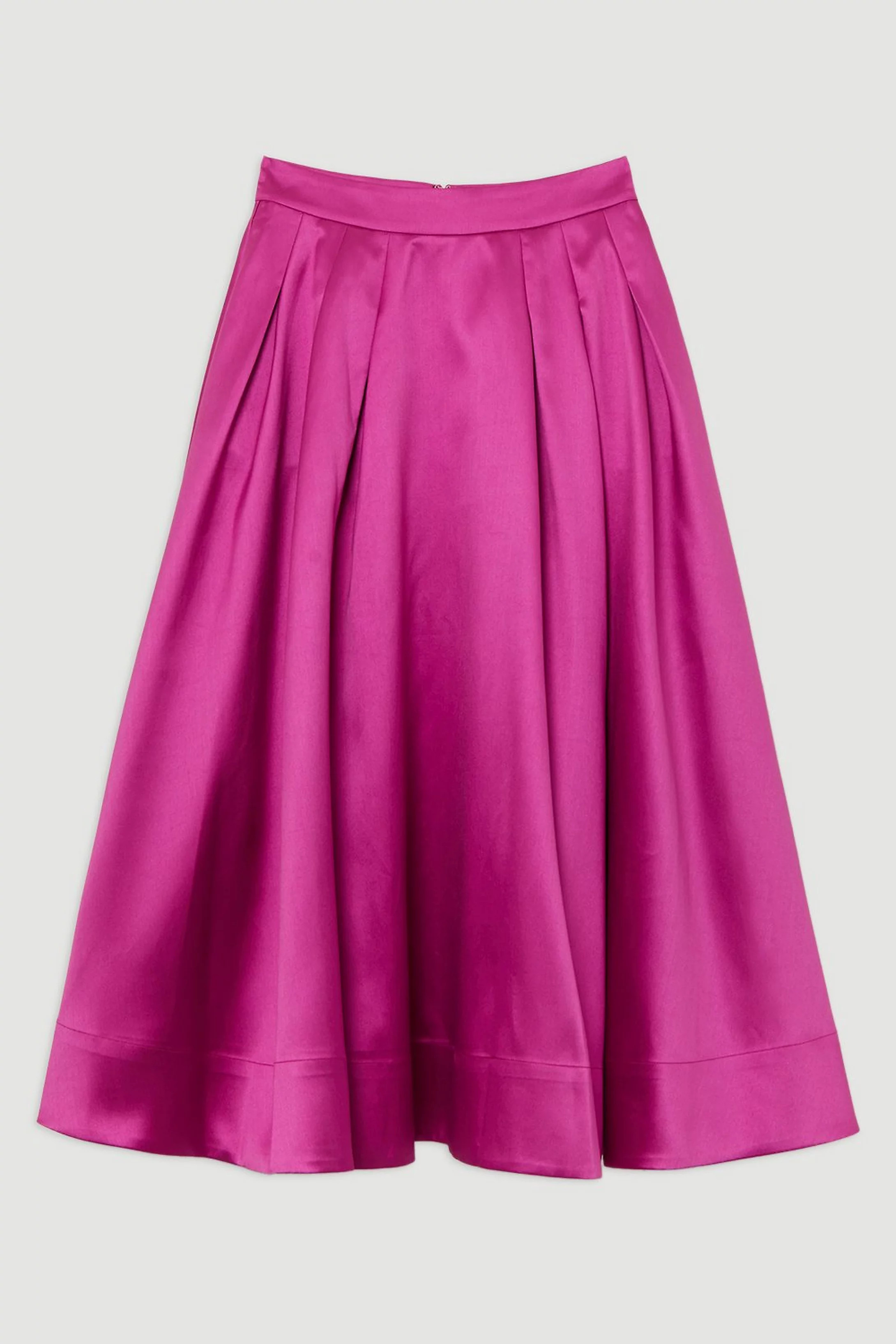 Twill Prom Woven Maxi Skirt | Karen Millen US