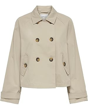 ONLY Women's Onlapril Short Trenchcoat Otw Noos Trenchcoat (pack of 1) | Amazon (UK)