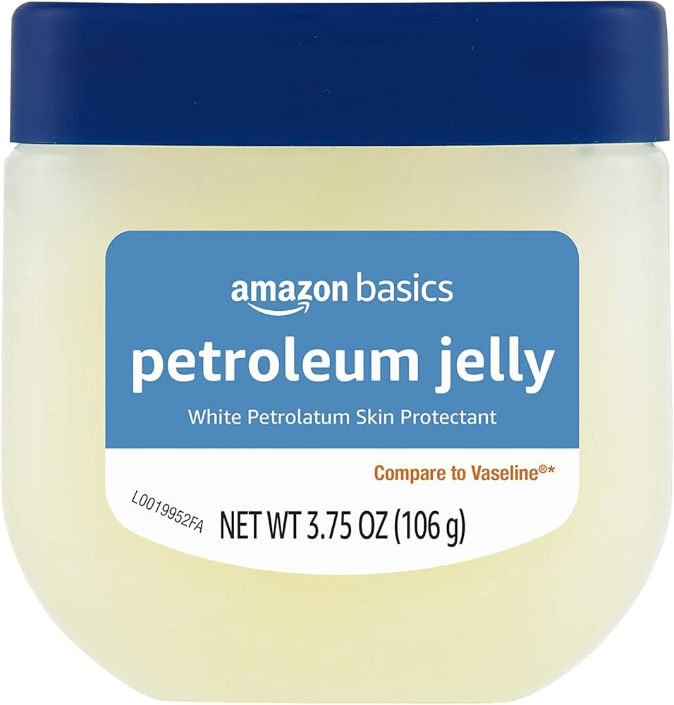Amazon Basics Petroleum Jelly White Petrolatum Skin Protectant, Unscented, 3.75 oz, 1-Pack, (Prev... | Amazon (US)
