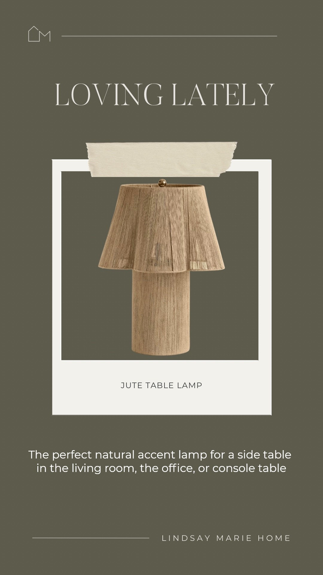 Natural jute accent table lamp



#LTKHome