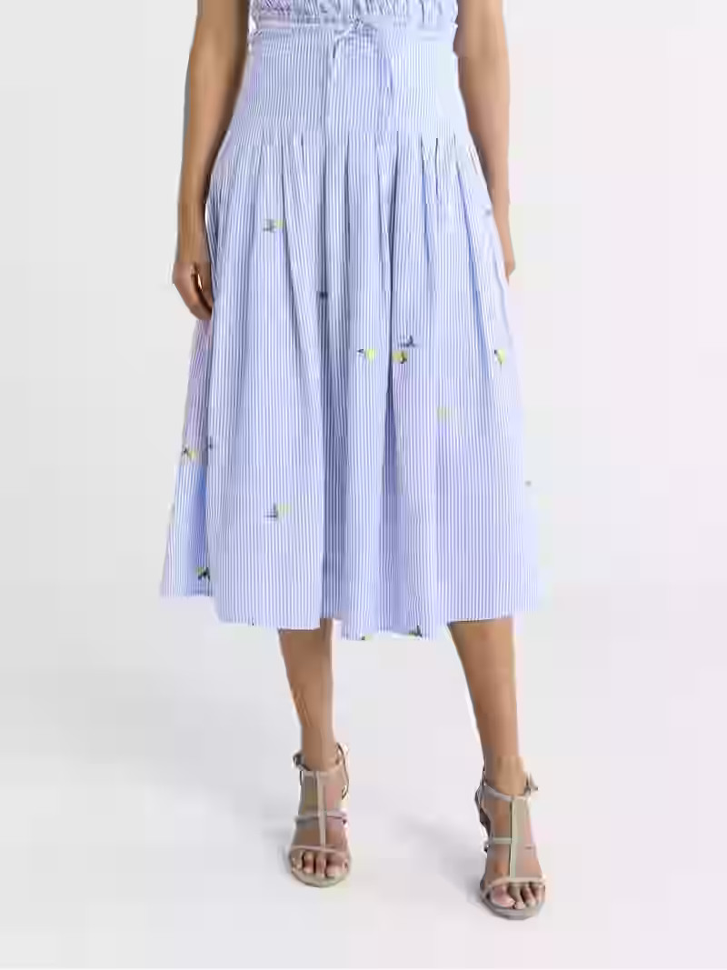 Free Assembly Women's and Women’s Plus Pleated Cotton Maxi Skirt, Sizes 0-28W | Walmart (US)