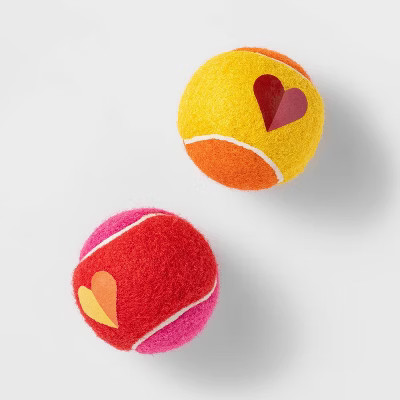 Tennis Ball Dog Toy - Pink - 2pk - Boots & Barkley™ | Target