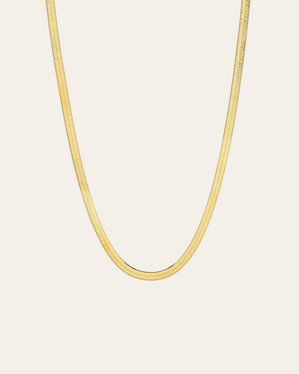 14k Gold Herringbone Necklace | Zoe Lev Jewelry