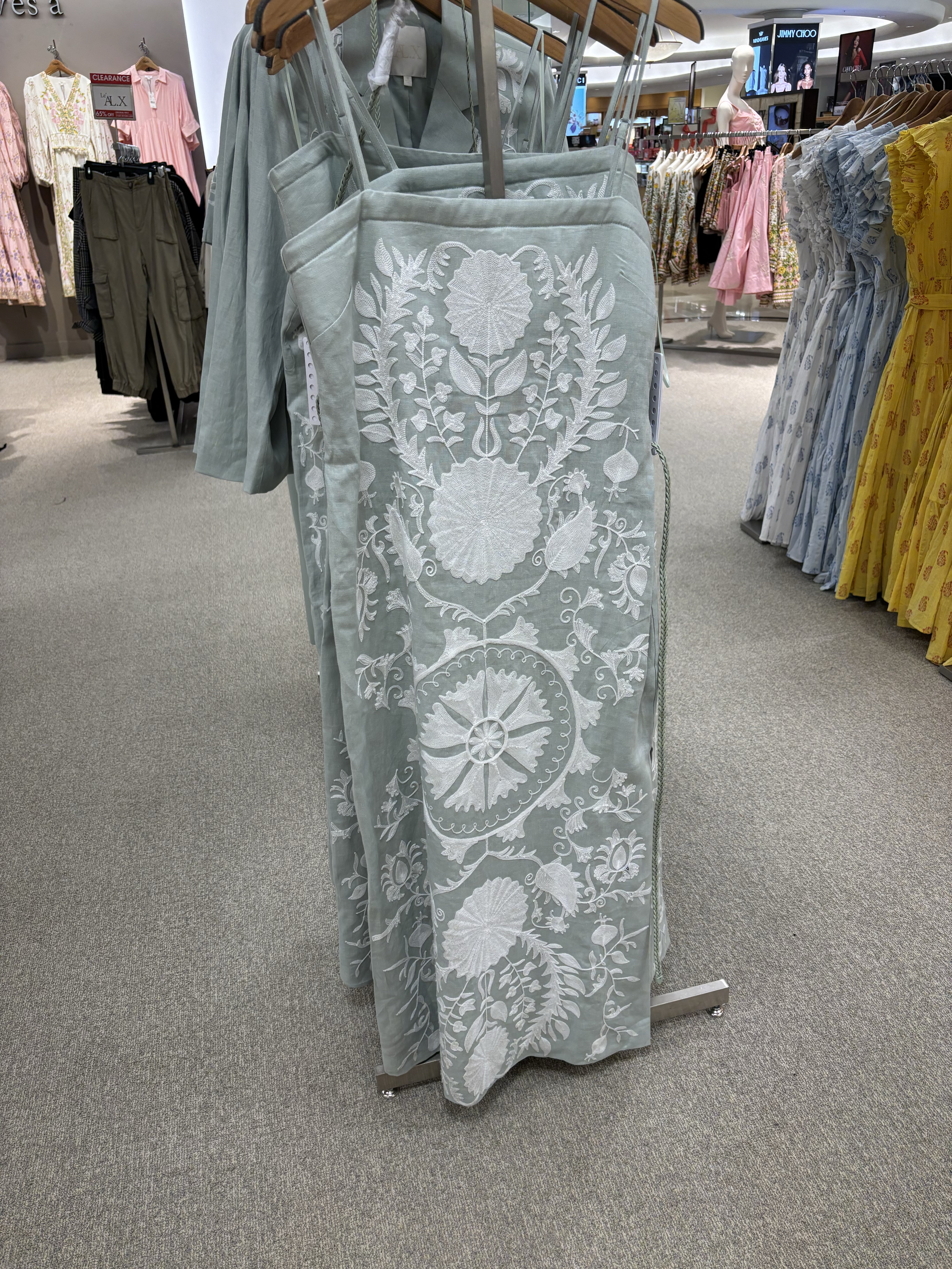 One of my absolute faves from last year’s Dillards collection is back AND in 3 colors this year. I love this new sage green color. The white would be epic for a bride as well. Fit ran slightly small in this brand IMO. I sized up by 1 size in all items linked.

#LTKSeasonal #LTKStyleTip