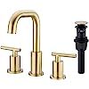 TRUSTMI 2-Handle 8-16 Inch Bathroom Sink Faucet with Pop Up Drain Assembly 3 Hole Deck Mounted 36... | Amazon (US)
