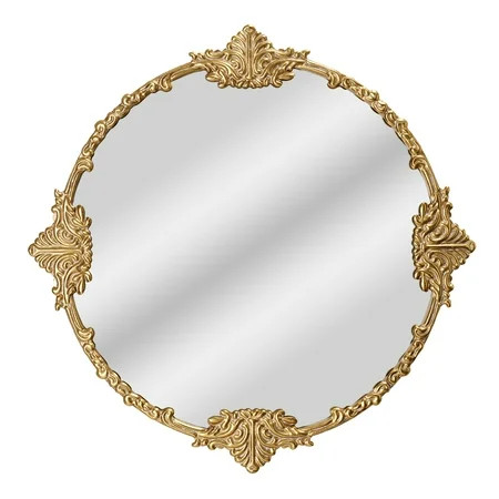 Beautiful Round Ornate Gold Frame Mirror 24 by Drew Barrymore | Walmart (US)