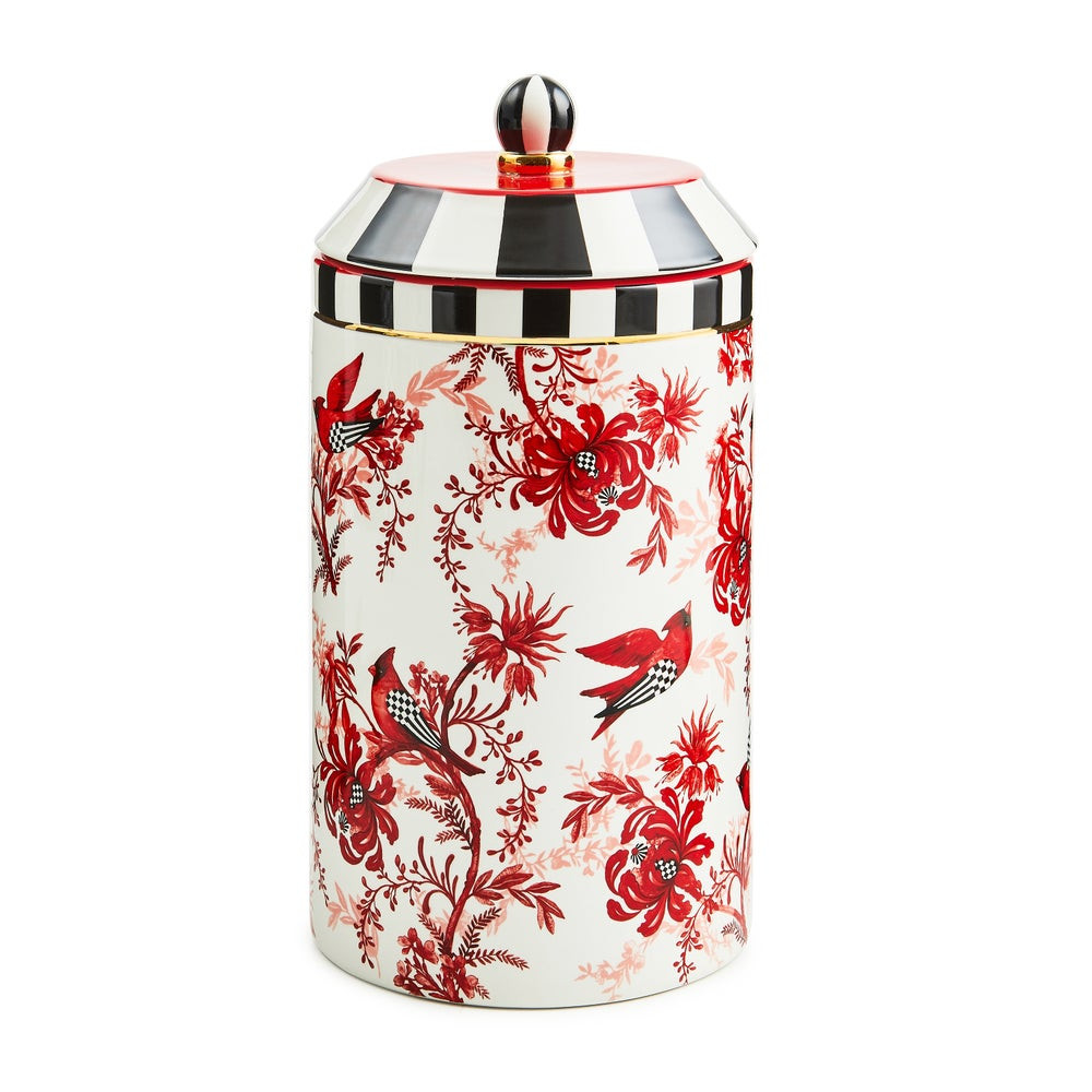 Cardinal Toile Canister | MacKenzie-Childs