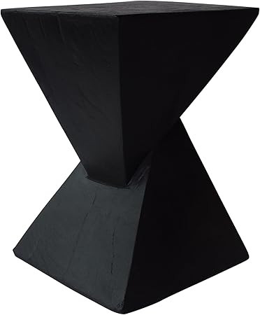 Christopher Knight Home Jerod Light-Weight Concrete Accent Table, Black | Amazon (US)