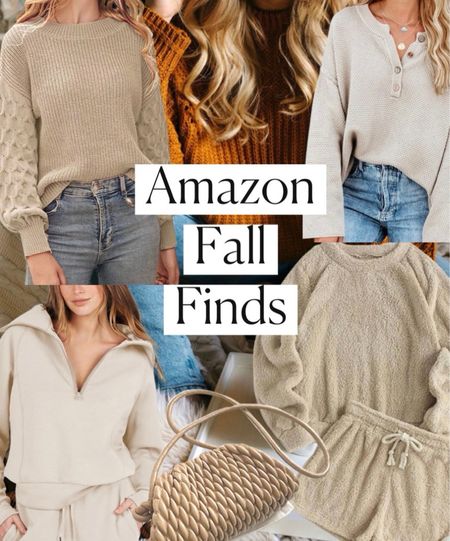 Fall outfits 
Fall fashion  
Amazon fashion 
Amazon find
Matching set
Sweater 
Bag 
#ltkseasonal 
#LTKfindsunder100 #LTKfindsunder50 #LTKU #LTKGiftGuide #LTKitbag #LTKHoliday