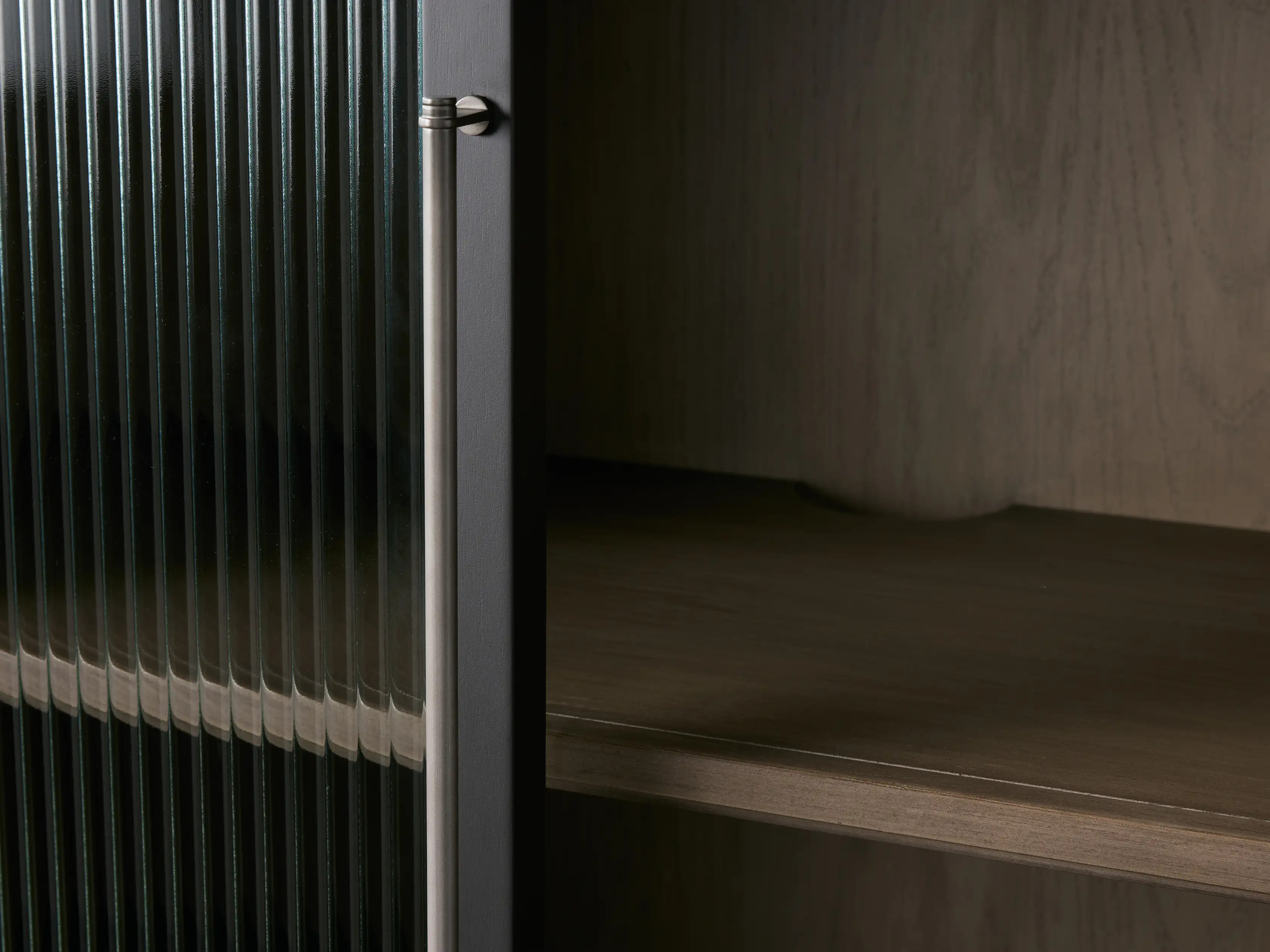 Rowan Modular Tall Reeded Glass Cabinet | Arhaus