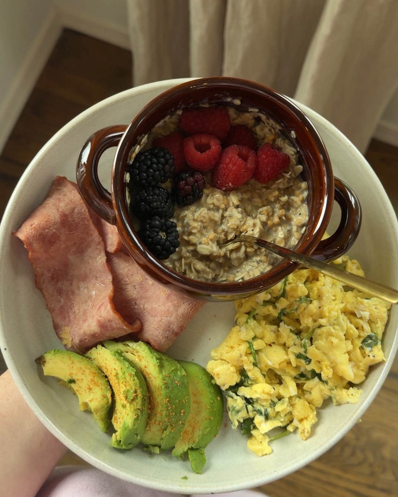 High Protein Loaded Breakfast Plates 🍽️🥯🥣🫐 Also linked my favorite low profile bowl/plates for you! 

- High Protein Bagel
- High Protein Yogurt with berries, pumpkin seeds, and cinnamon 
- Chicken Sausage
- Sauerkraut 


#LTKfoodie #LTKActive #LTKfitnessgoals