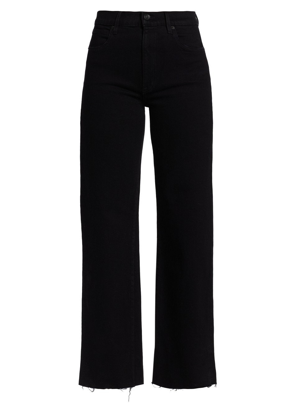 Women's Grace High-Rise Wide-Leg Jeans - Jet Black - Size 30 | Saks Fifth Avenue