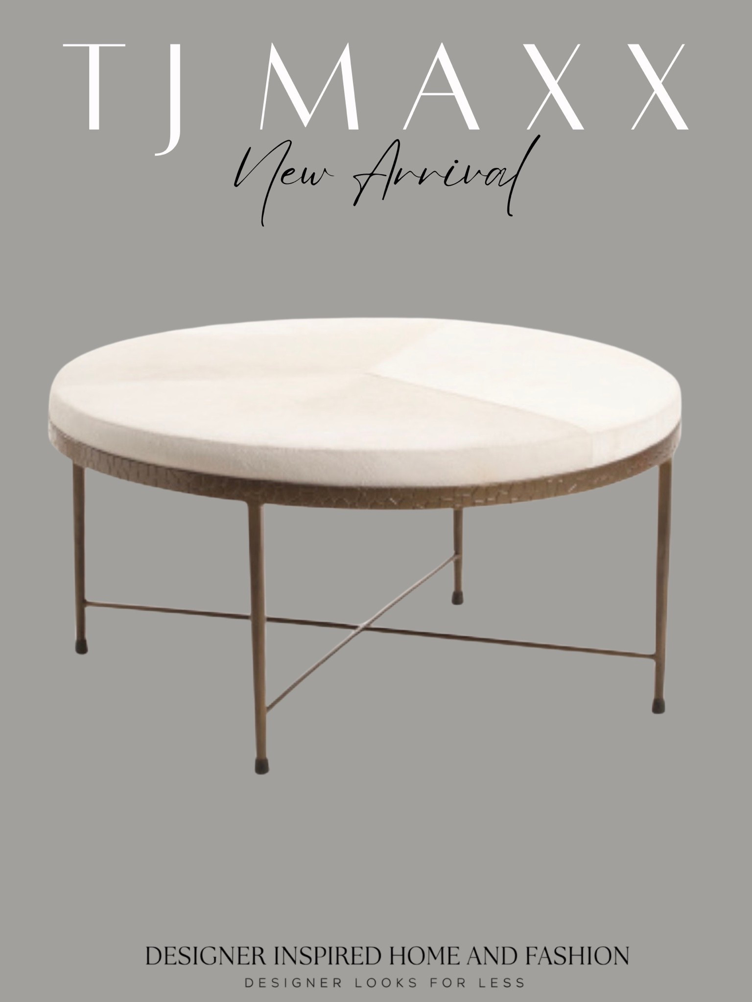 TJ Maxx new arrival hide top coffee table!

#LTKHome