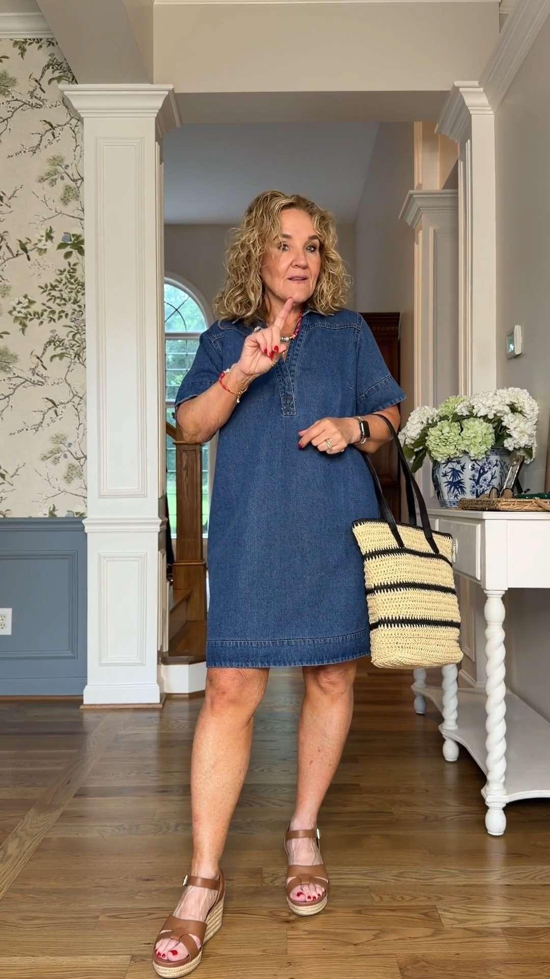 This denim shift dress is an easy everyday staple you’ll reach for all season. The relaxed fit makes it comfortable to wear, and it’s perfect with wedges, a woven tote, and colorful accessories for an effortless summer look.

💡 LTK MADE EASY

❤️ Heart = Support my posts
🔖 Save = Get sale & restock alerts
📋 Lists = Keep favorites organized
📲 Share = Send to yourself for later
💬 Comment = Ask me anything 

 #LTKootd #LTKSeasonal #LTKOver40