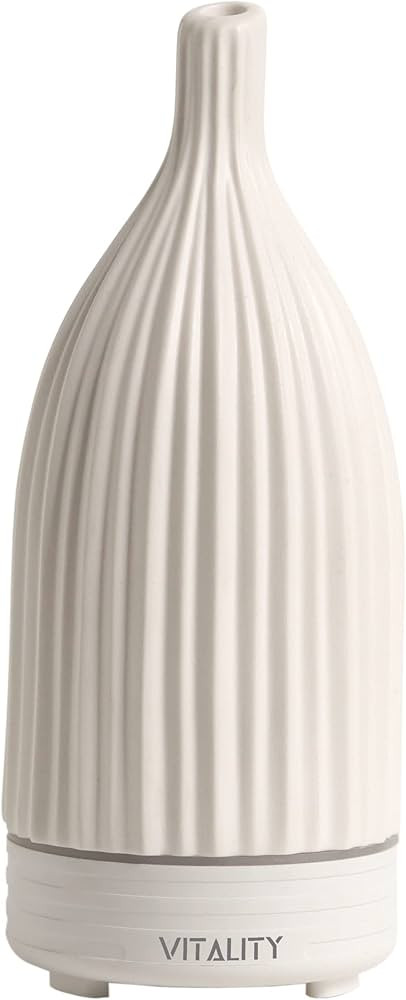 Vitality Essential Oil Diffuser - Handcrafted Striped Ceramic Aromatherapy Diffusers | Auto Shutd... | Amazon (US)