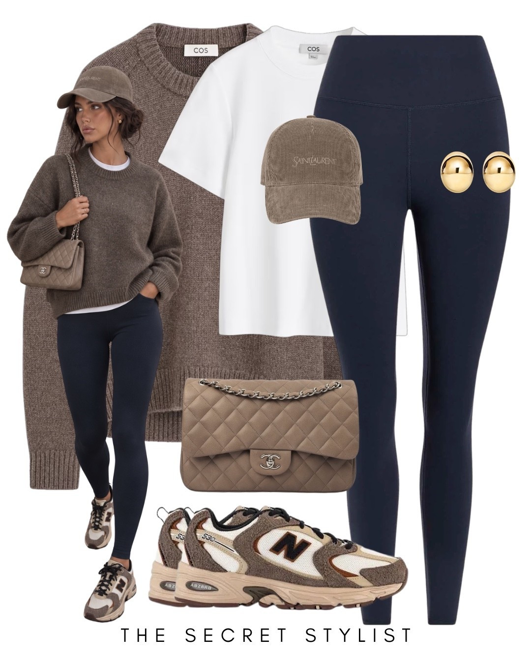 Navy Leggings 
New Balance 530 trainers 
Taupe jumper 
Autumn outfits 
Causal outfits

#LTKuk #LTKautumn #LTKstyletip