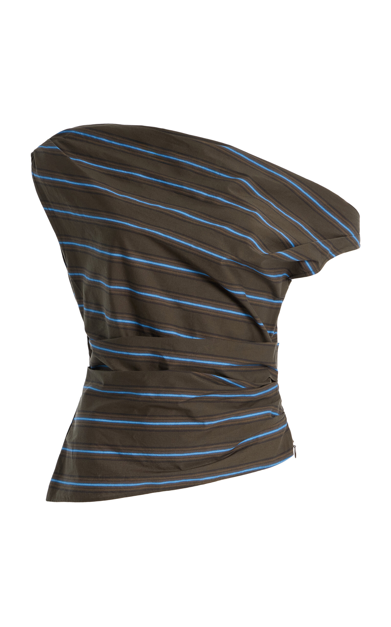 STAUD Phare Striped Cotton Top - Moda Operandi | Moda Operandi (Global)