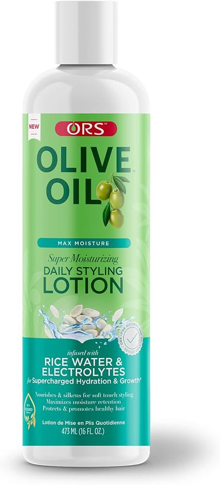 ORS Olive Oil Max Moisture Super Moisturizing Daily Styling Lotion Infused with Rice Water & Elec... | Amazon (US)