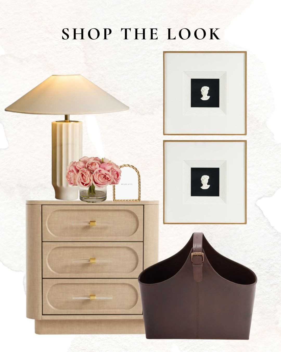Shop the Look: Nightstand Styling

nightstand, table lamp, faux flowers, framed art, greek art, gallery wall, leather bin, magazine holder, arched frame

 

 #LTKHome