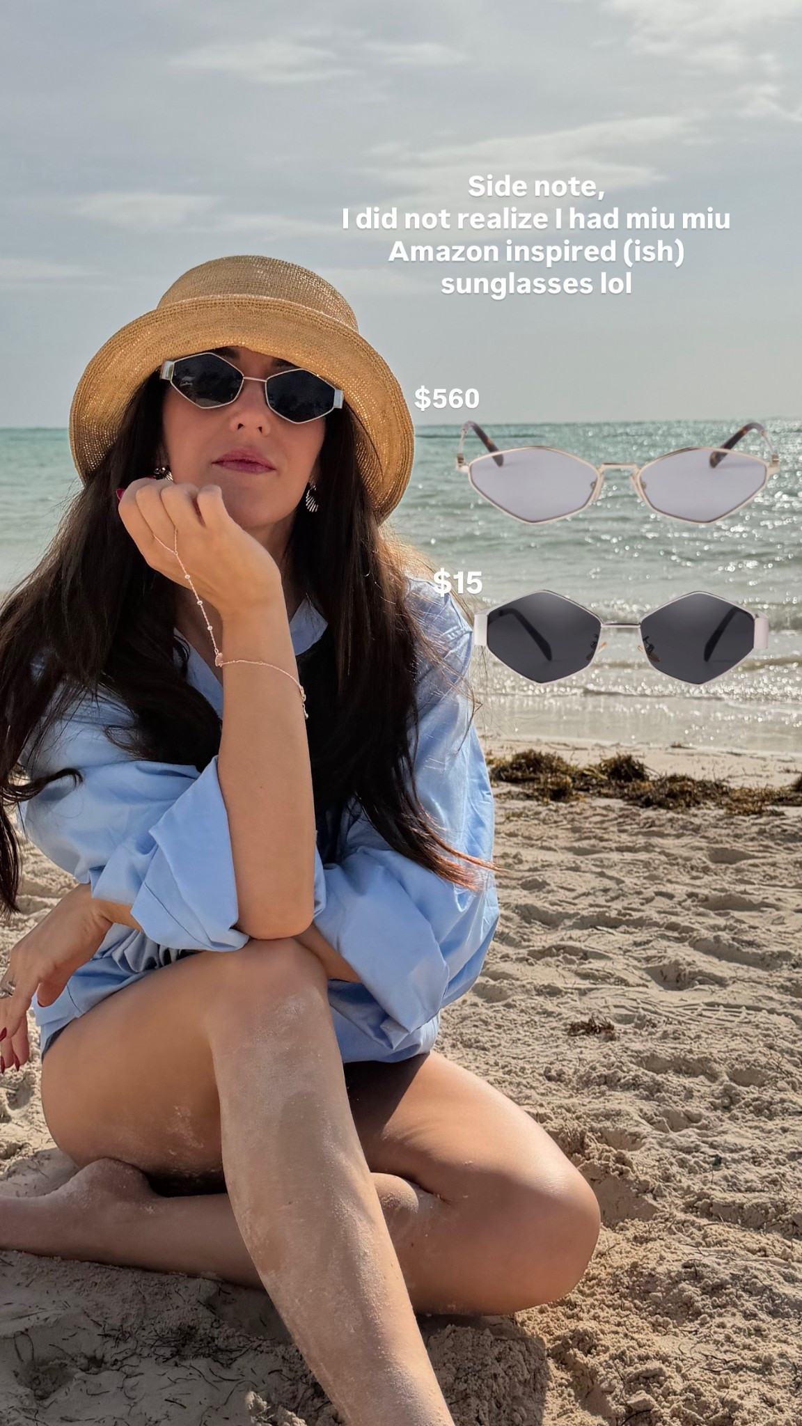 Celine inspired sunglasses from Amazon?



#LTKSeasonal #LTKSwim #LTKootd