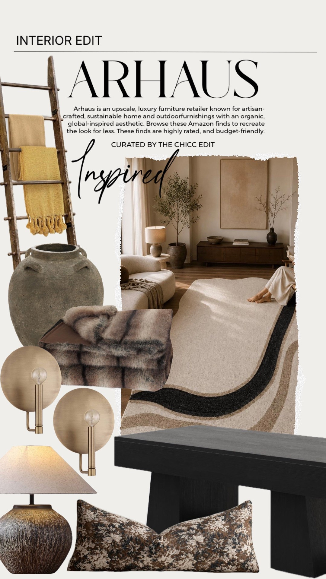 Arhaus inspired 🤎

#homedecor #decor #dupe #furniture #interiordesign

#LTKHome #LTKvlog #LTKOver40