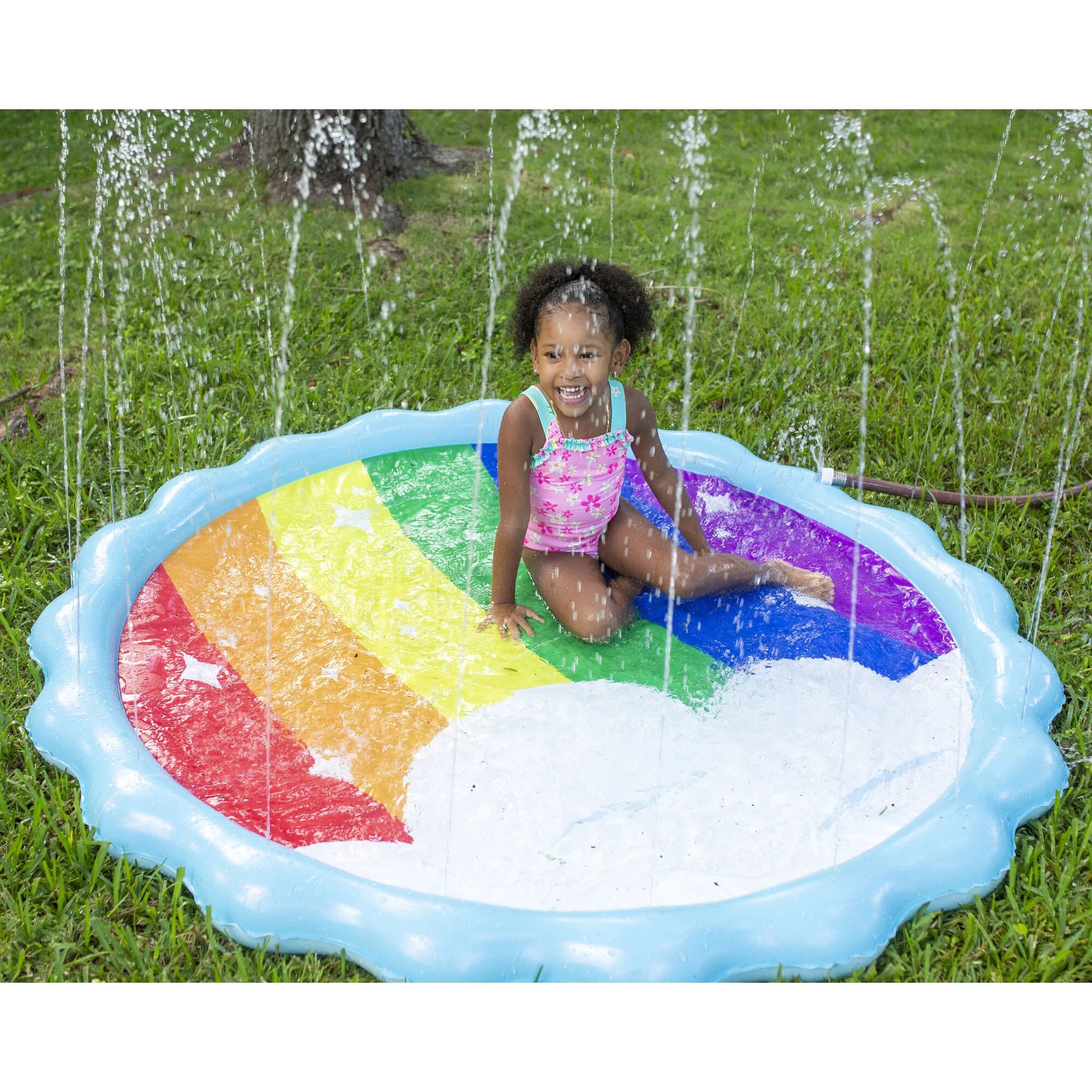 Rainbow Splash Pad Sprinkler, Multi | Maisonette