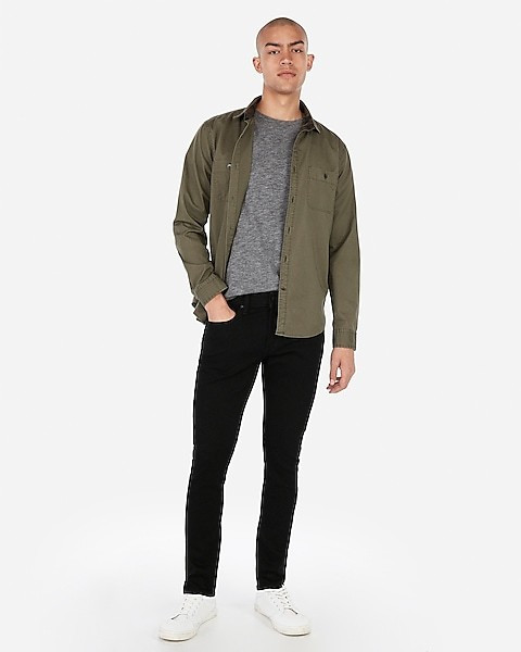 Skinny Black Hyper Stretch Jeans | Express