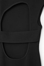OPEN-BACK KNITTED MIDI DRESS - BLACK - COS | COS (EU)