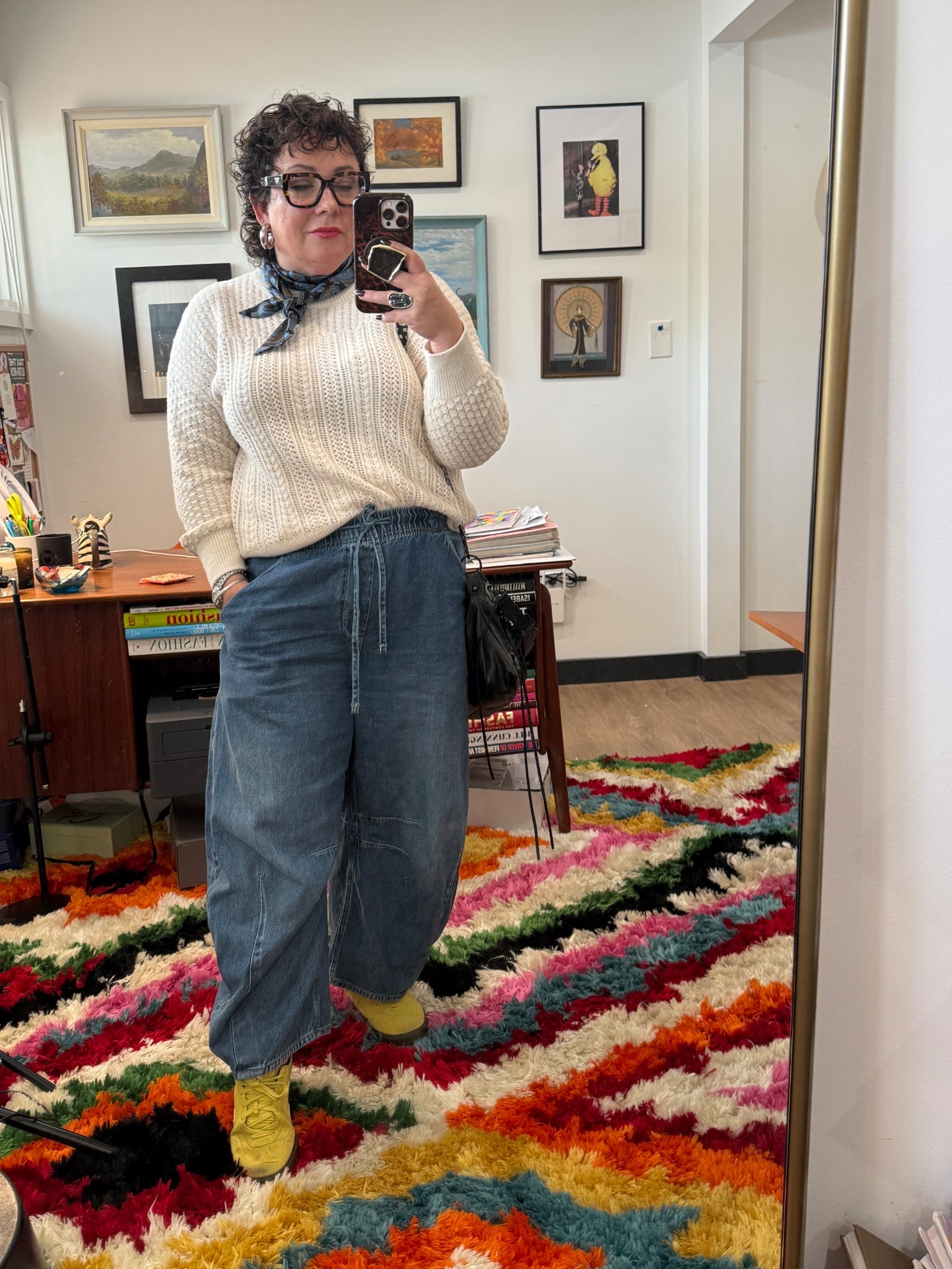 Balloon barrel jeans and the softest cableknit sweater 

#LTKOver40 #LTKPetite #LTKMidsize