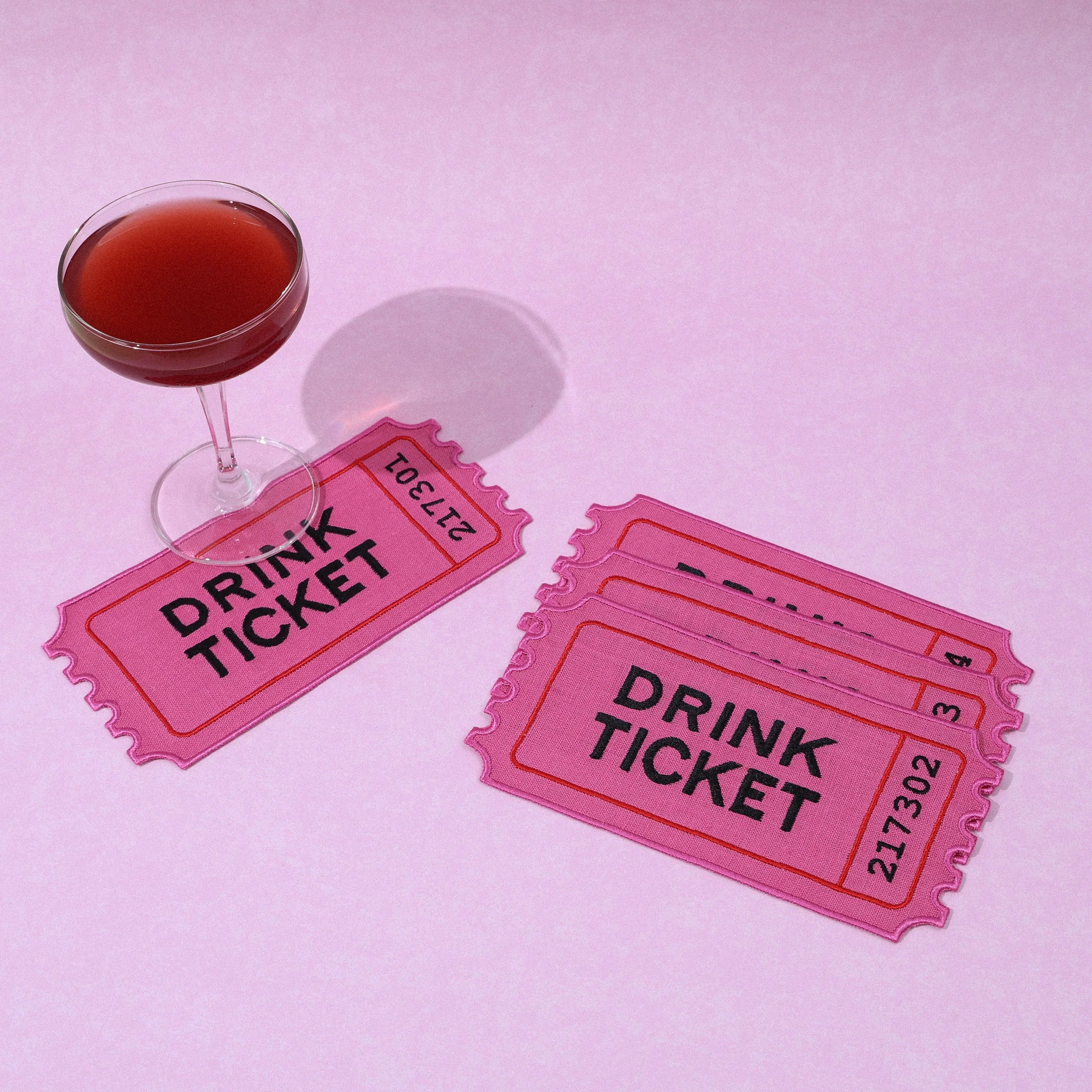 Drink Ticket Cocktail Napkins | Bogey and Byrd