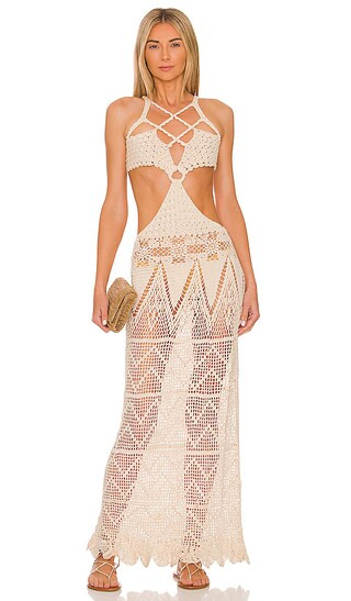 La Cabana Dress in Natural | Revolve Clothing (Global)