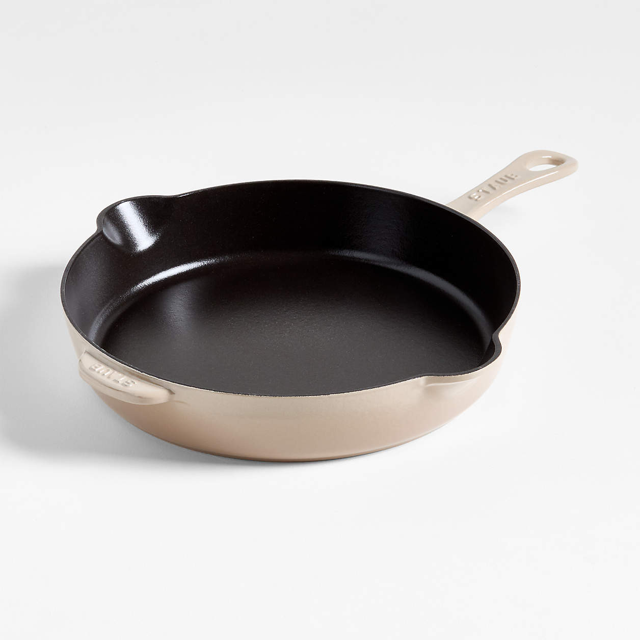 Staub 11" Citron Enameled Cast Iron Traditional Deep Skillet + Reviews | Crate & Barrel | Crate & Barrel