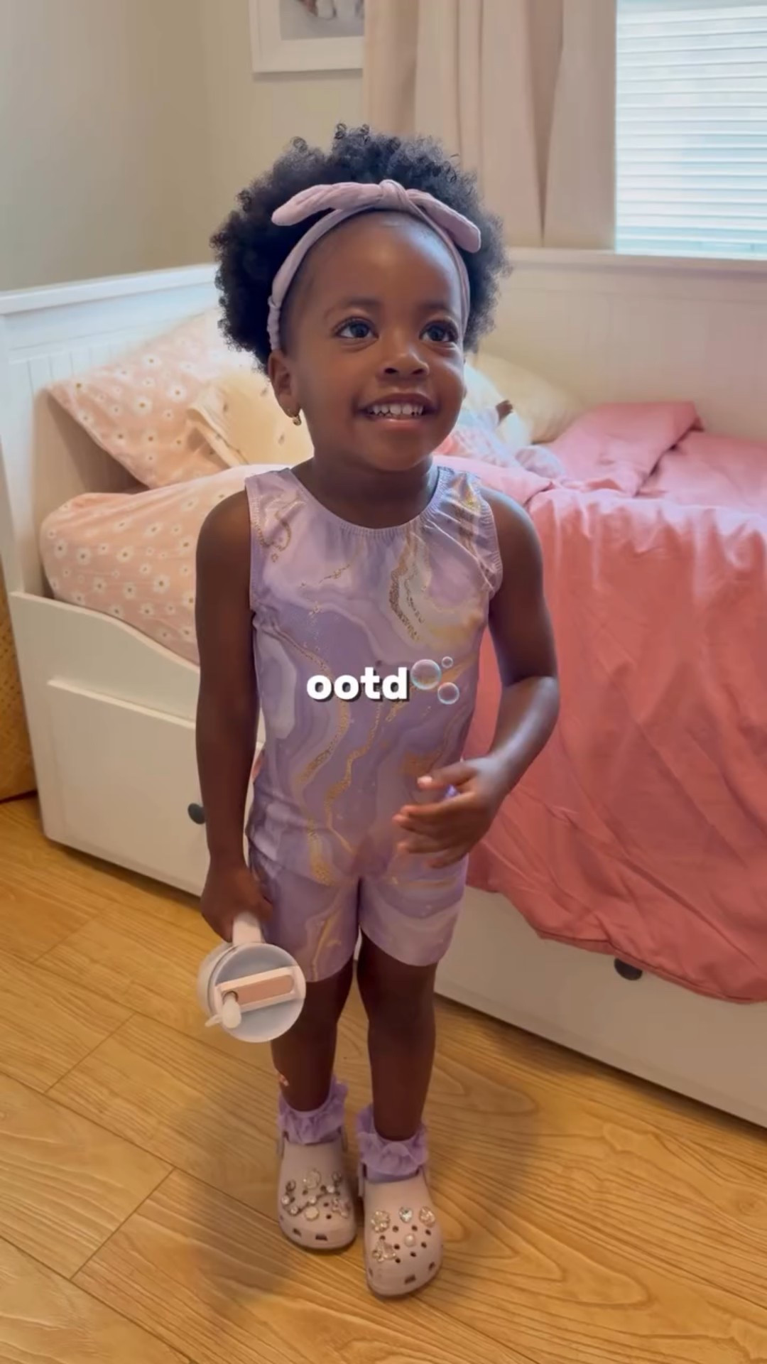 How cute is this purple gymnastics fit 💜

Josi said she wants to wear an afro like Ms. Tab @iamtabithabrown @officialtabtime 🥹 so an afro she gets!

#gymnastics #gymnastic #ootdkid #ootd #amazonfashion #crocs #crocskids #stanleycup #toddlergymnastics #toddlergym