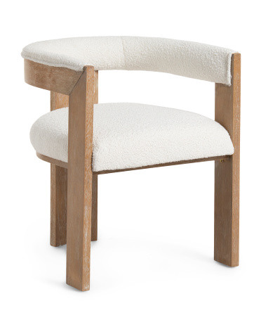 Trident Boucle Dining Arm Chair | TJ Maxx