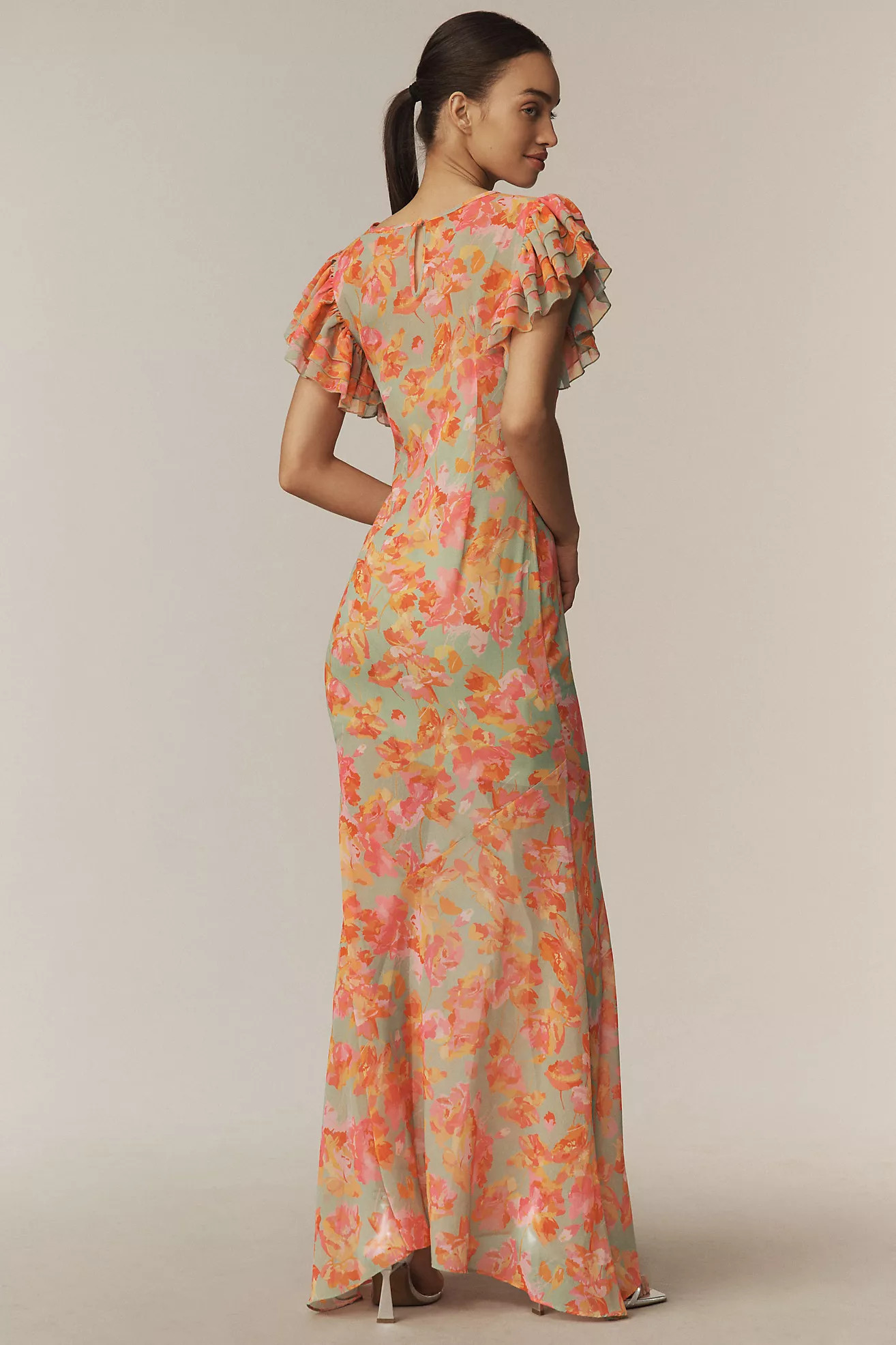 De La Vali Bougainvillea Maxi Dress | Anthropologie (US)