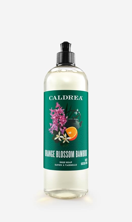 Caldrea Dish Soap, Dishwashing Liquid Made with Soap Bark, Aloe Vera, Orange Peel and Ylang Ylang... | Amazon (US)