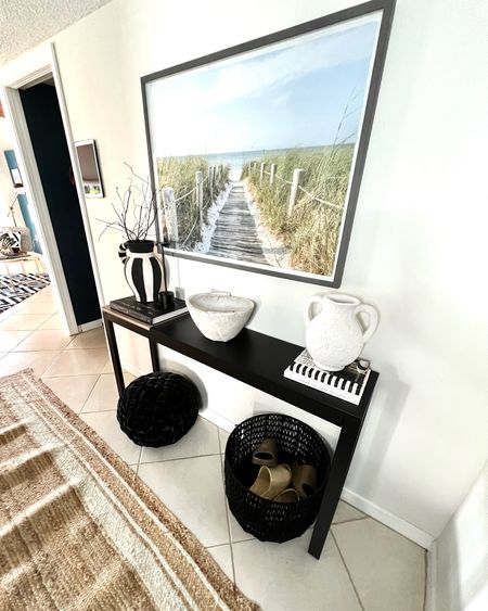 Shop my entryway! I love the mix of contemporary, modern and boho here
Entry way table
Console table
Basket
Foot stool
Photo
Vases
Branches
Home decor
Home refresh

#LTKFind #LTKhome