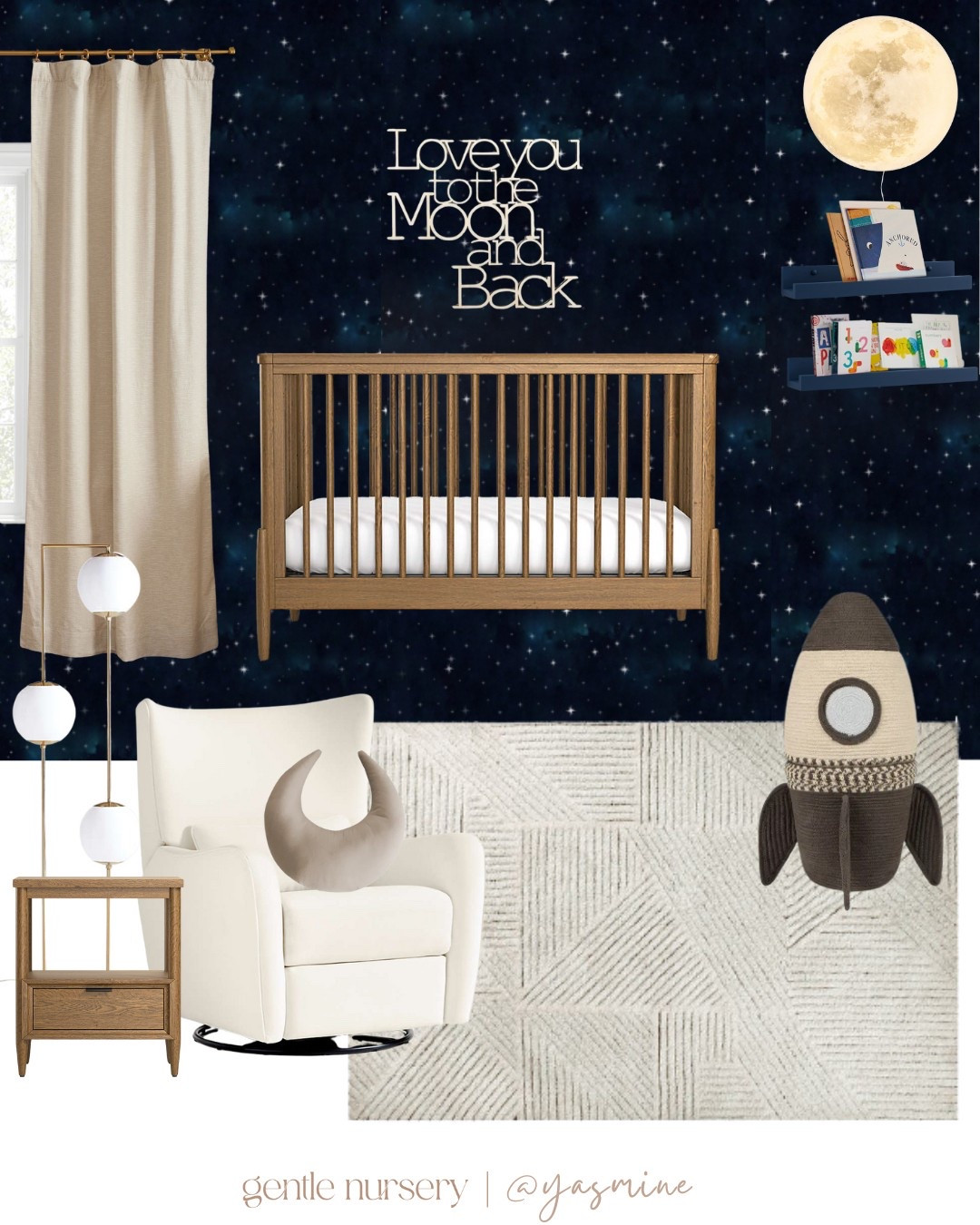 Nursery Inspo ✨ Love You to the Moon and Back 🌙

#LTKBump #LTKBaby